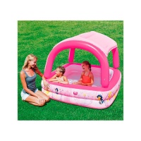Надувной бассейн с тентом от солнца Disney Princess 147х147х122 см, 265 л 91057 